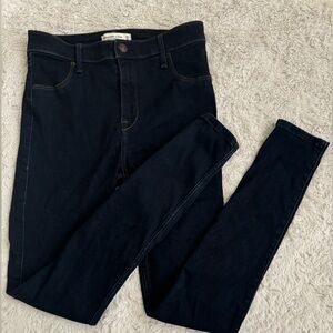 Abercrombie & Fitch The Jean Legging High Rise 29/8L in dark blue